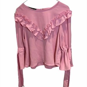 Zara pink blouse